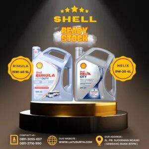 2 Shell Rimula Light Duty LD4 Extra 15W-40 Shell Helix City 0W-20